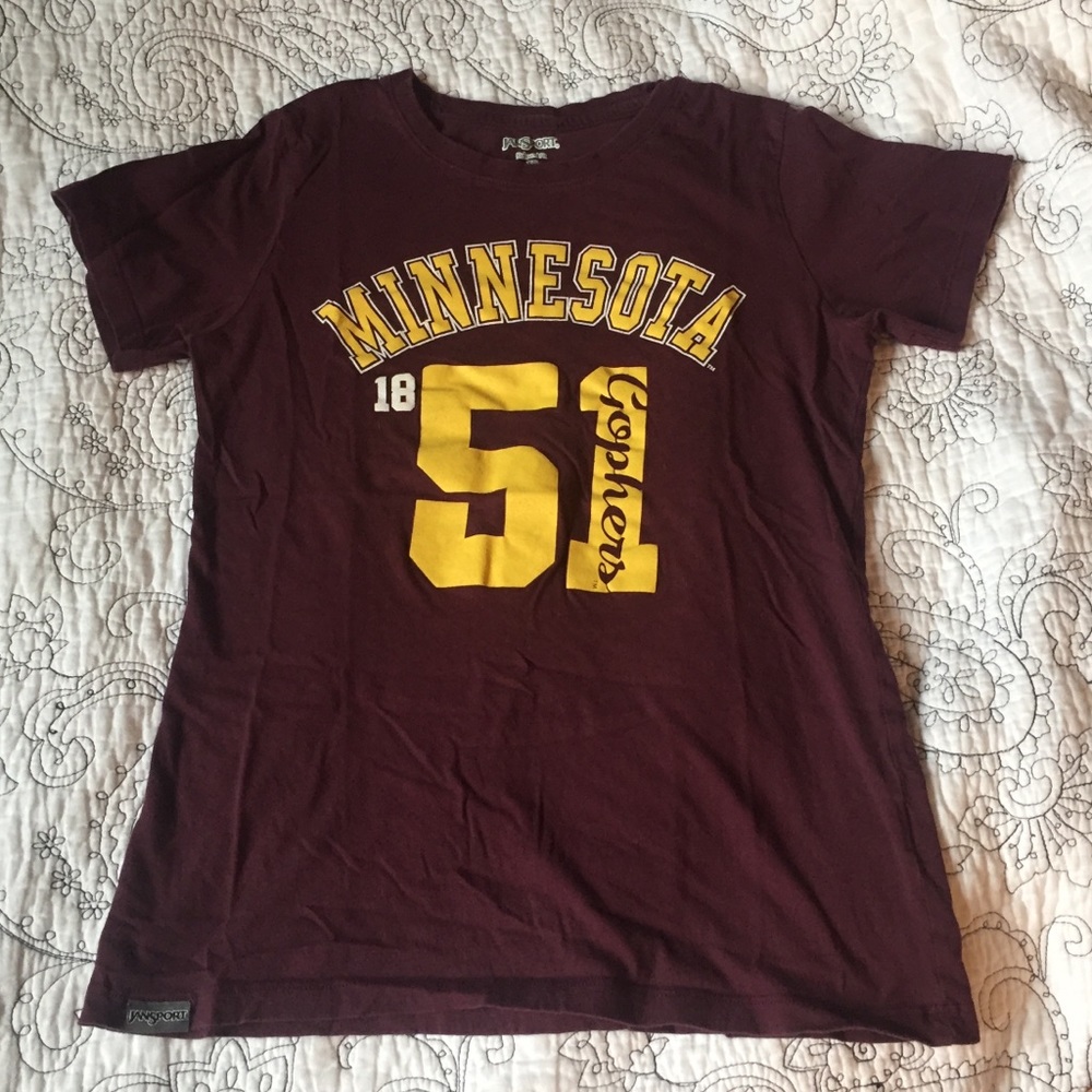 Maroon & gold U of M tee